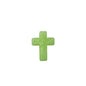 20Pcs Silicone Focal Beads Bow Cross Solid Luminous Design 20