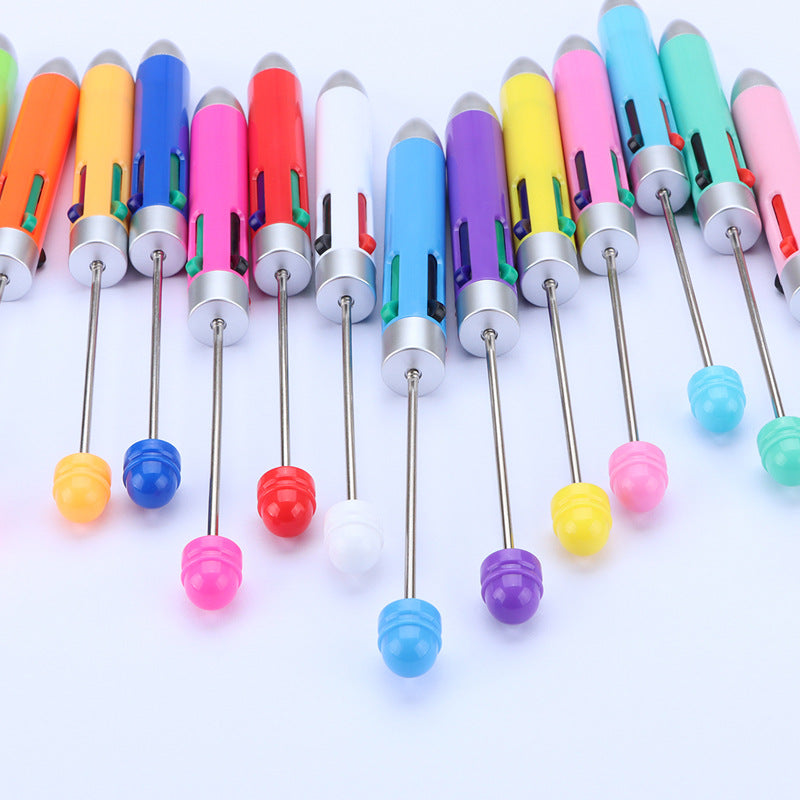 Four-Color Beadable Ballpoint Pens Bullet Tip 1.0mm DIY Craft Supplies 2