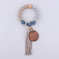 MAMA Tag Silicone Bead Wristlet Keychain with Tassel Charm 10