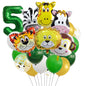 Jungle Animals Foil Balloon Set Birthday Party Decoration 5