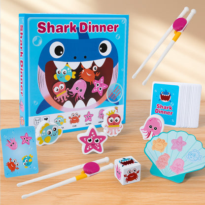 Wooden Shark Chopsticks Puzzle Montessori Toys for Kids 2