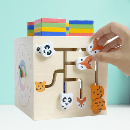 Wooden Shape Sorter Montessori Toys for Toddlers 16.6cm 2