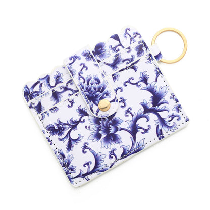 PU Leather Keychain Coin Purse Card Holder Compact Design 14