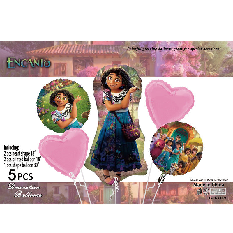 Cartoon Character Foil Balloon Set Kids Party Decoration 2 Sets 55