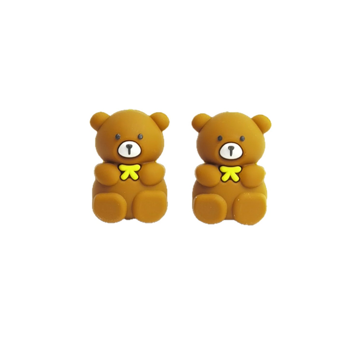 20Pcs Silicone 3D Focal Beads Cartoon Animal Teddy Bear Sloth Turkey 8
