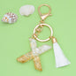 Tassel Letter Keychain A to Z Resin Initial Charm 53