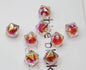 200pcs 16mm Diamond Acrylic Beads Transparent for Jewelry Making 19