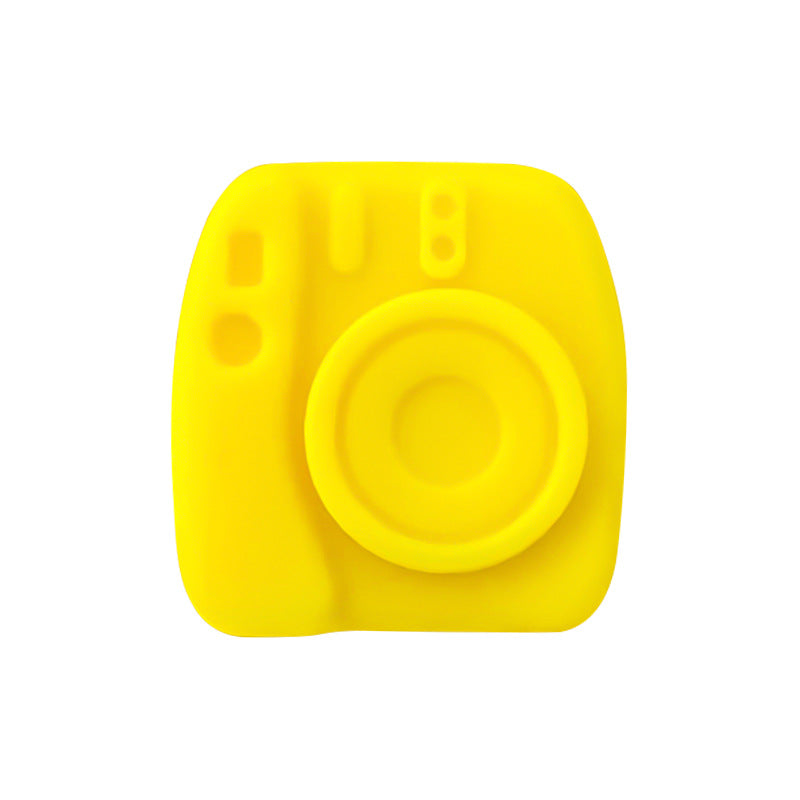 20Pcs Silicone Focal Beads Camera Solid Color Creative Design 11