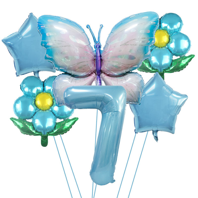 Butterfly Foil Balloon Set Birthday Party Decoration 40 Inch 9