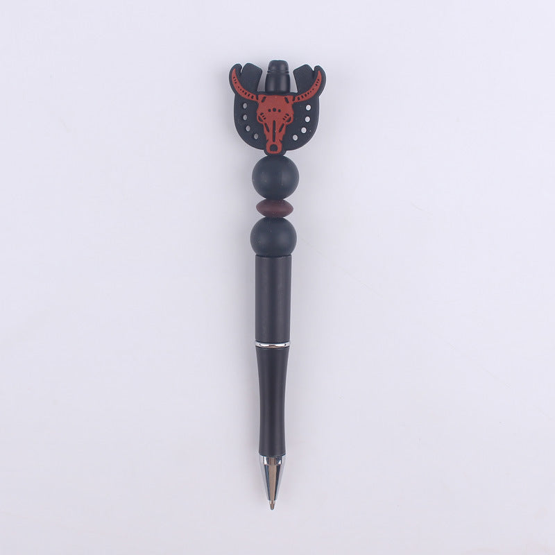 Cartoon Animal Silicone Beaded Pens Handmade Novelty Pen Gift 21