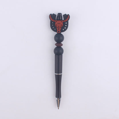 Cartoon Animal Silicone Beaded Pens Handmade Novelty Pen Gift 21