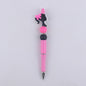Pink Heart Silicone Beaded Pens Handmade Novelty Office School Gift 8