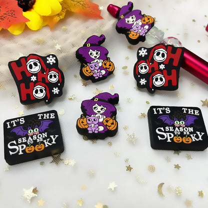 Silicone Focal Beads Cartoon Halloween Series Side Profile 3