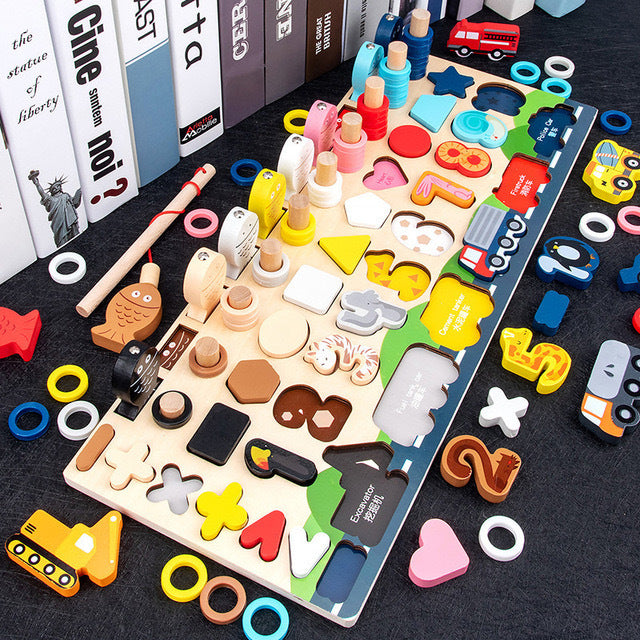 Wooden Magnetic Puzzle Board Montessori Toys Educational Toy 10