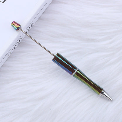 Handle Gradient Color Beadable Ballpoint Pens DIY Rainbow Opal Craft Supplies 9