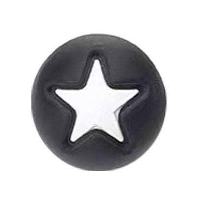 50pcs 15mm Heart Star Silicone Beads Solid Color 18