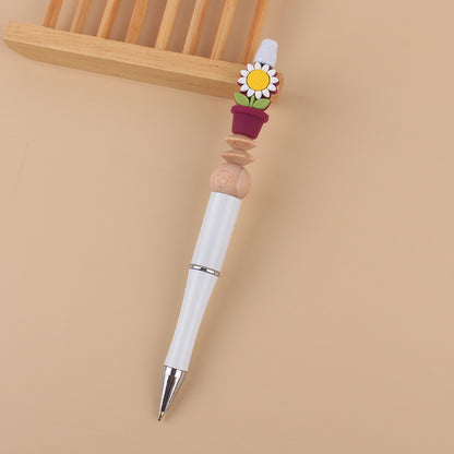 Sunflower Silicone Beaded Pens Handmade Office School Supplies Gift 13