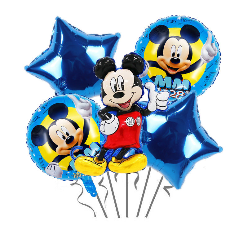 Mickey Minnie Cartoon Foil Balloon Set Birthday Party Decoration 3