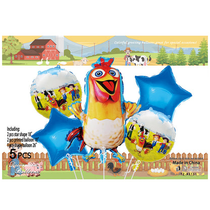 Cartoon Character Foil Balloon Set Kids Party Decoration 2 Sets 62