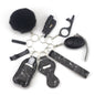 Outdoor Self Defense Alarm Whistle Pompom Keychain 10 Pack 32