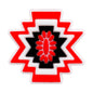 20Pcs Silicone Focal Beads Cartoon Wormhole Geometric Starburst Design 8