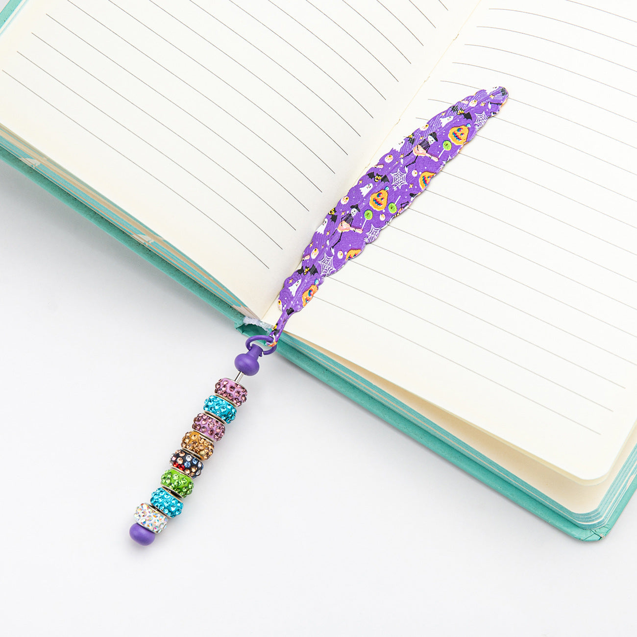 Halloween Christmas Feather Beadable Bookmark Metal DIY Craft Supplies 2
