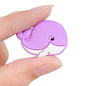 20pcs Silicone Focal Beads Whale Side Profile Design 9