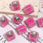 5pcs 21mm Crocore Square Acrylic Beads DIY Bracelet Making 8