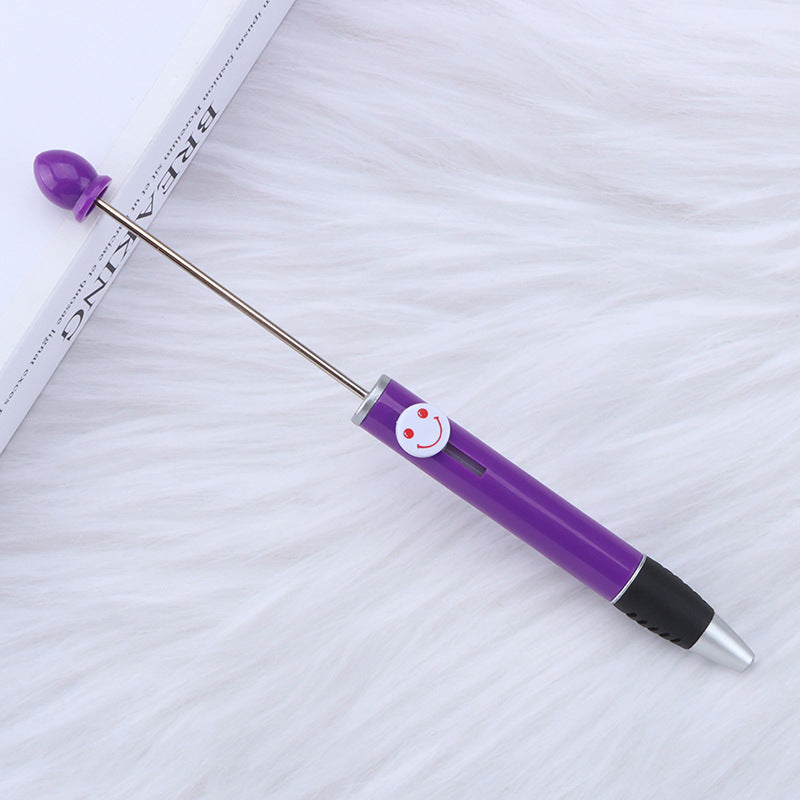 Creative Diy Printable Logo Happy Expression Plastic Beadable Ballpoint Pen 8