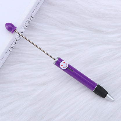 Creative Diy Printable Logo Happy Expression Plastic Beadable Ballpoint Pen 8