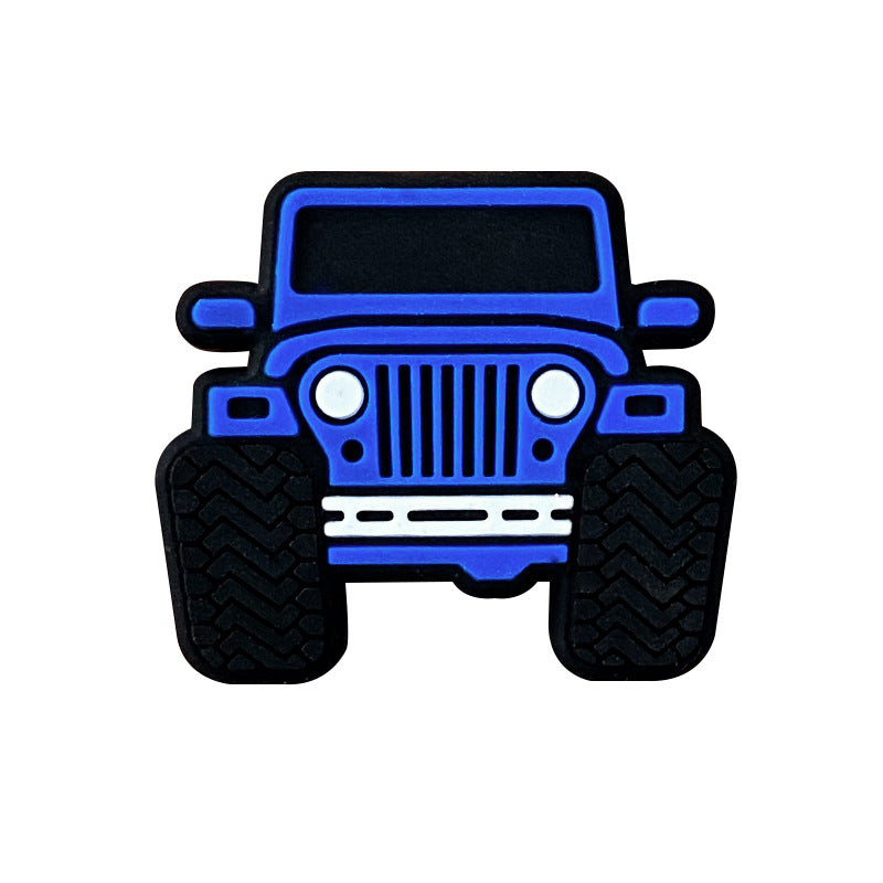 20pcs Silicone Focal Beads Large Cars Front Facing 6