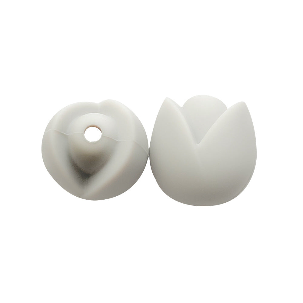10pcs Silicone Focal Beads Lotus Diy Necklace Ornament 29