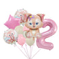 StellaLou Bunny Foil Balloon Birthday Party Decoration Set 17
