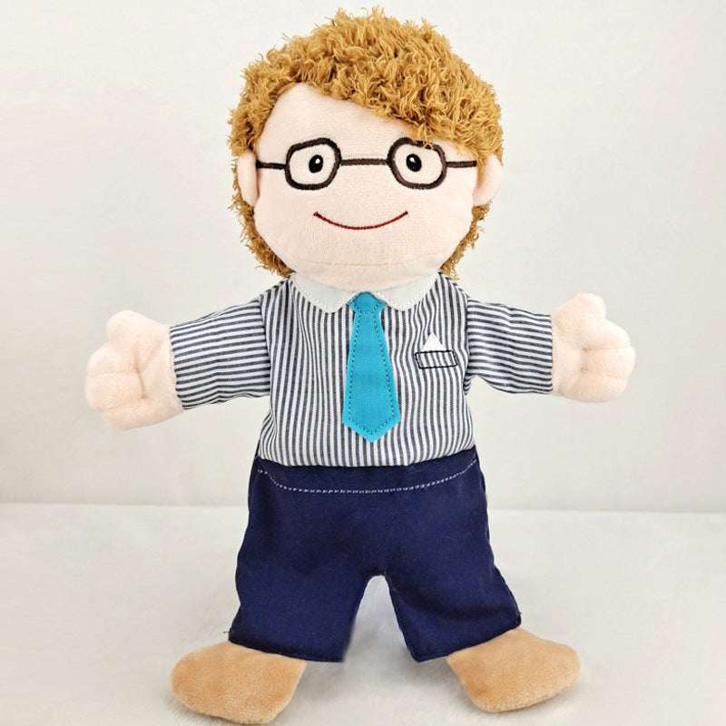 Plush Family Hand Puppets Pretend Play Toy 30cm 2
