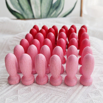 Small Beech Wood Building Blocks Educational Toy 36pcs 9