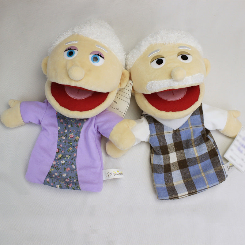Plush Family Hand Puppets Open Mouth Storytelling Pretend Play Toy 3