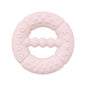 Silicone Baby Teething Ring Hand Grasping Teether Toy 7