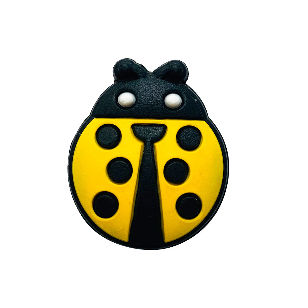 20pcs Silicone Focal Beads Beetle Front Facing Design 14