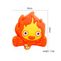 20Pcs Silicone Focal Beads Small Fire Front Facing 2