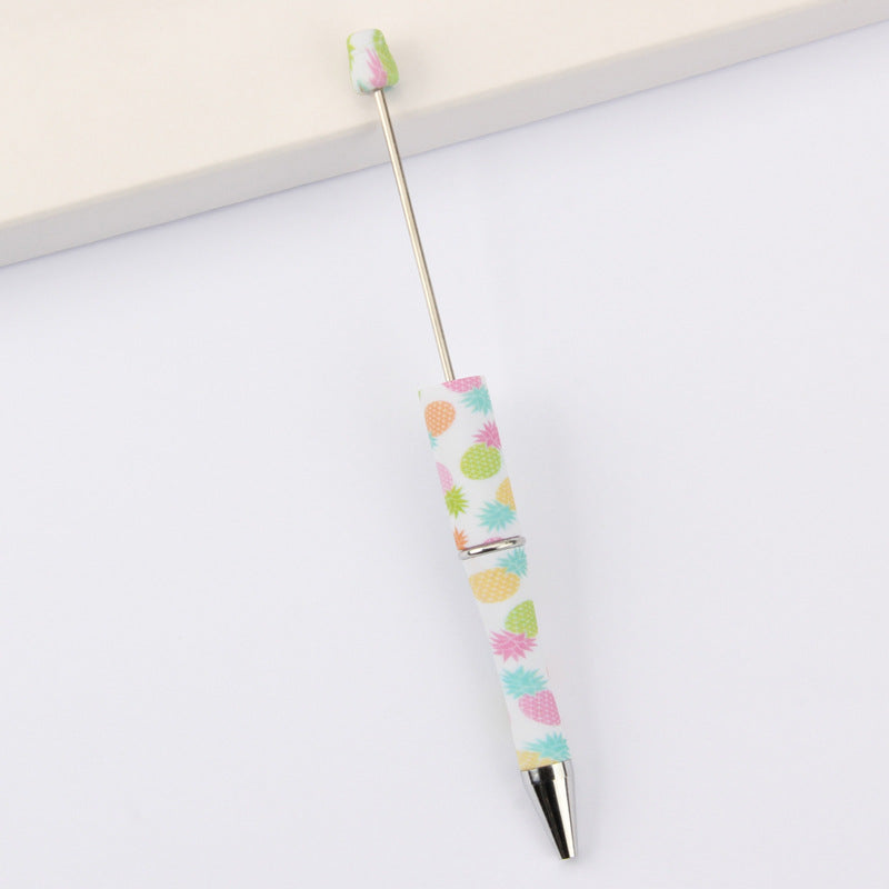 Printed Pattern Beadable Ballpoint Pens DIY Craft Supplies 25