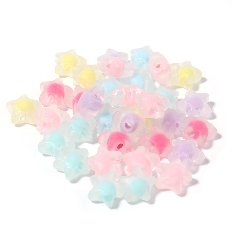 100 Pack Transparent Multi-Style Acrylic Beads Bracelet Accessories 71