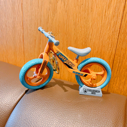Bicycle Plastic Keychain Cute Mini Bike Charm Accessory 6