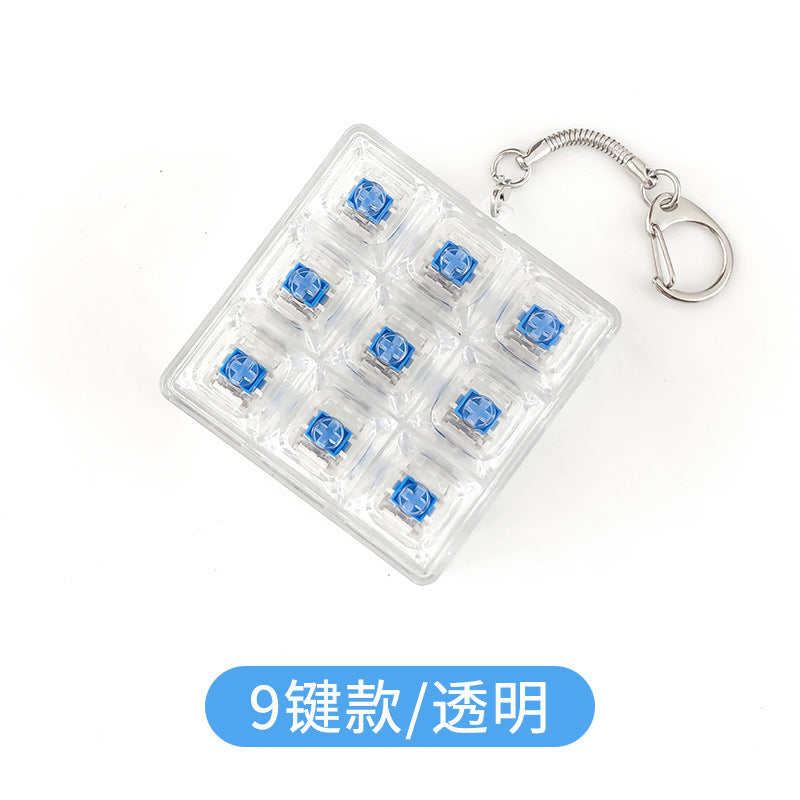 Plastic Keyboard Fidget Toy 9 Key Mechanical Design