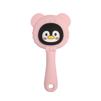 Silicone Baby Teether Toy Hand Bell Shape 2 Pack 8