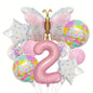 Butterfly Donut Foil Balloon Set Birthday Party Decoration 4