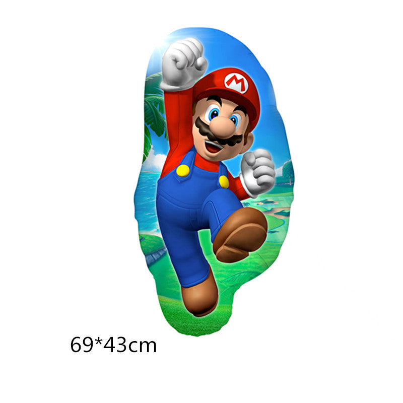 Super Mario Foil Balloons Party Decoration Set 5pcs 6
