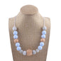Octagon Silicone Bead Necklace Adjustable Perimeter 61-70cm 9