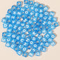 100pcs 6mm Square Acrylic Letters Beads Colorful DIY Accessories 15