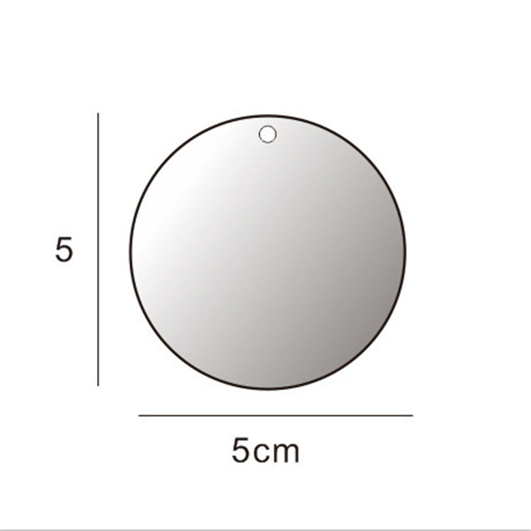 Transparent Circle Acrylic Sublimation Keychain Blank 5CM & 7.6CM Round 3