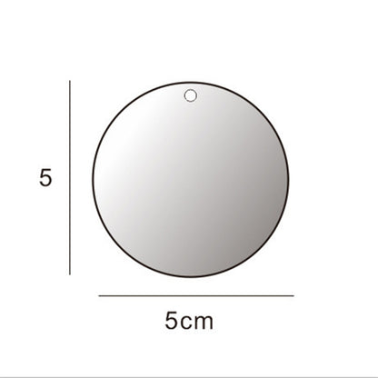 Transparent Circle Acrylic Sublimation Keychain Blank 5CM & 7.6CM Round 3